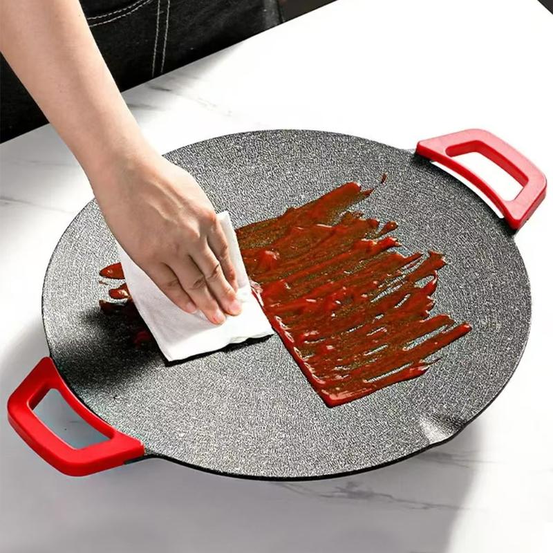 Parrilla Eléctrica Portátil AORAN KITCHEN 1500W, Grill Coreano Antiadherente sin Humo para Interior, Control de Temperatura Ajustable, Plancha Multifuncional para Cocina en Casa