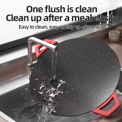 Parrilla Eléctrica Portátil AORAN KITCHEN 1500W, Grill Coreano Antiadherente sin Humo para Interior, Control de Temperatura Ajustable, Plancha Multifuncional para Cocina en Casa