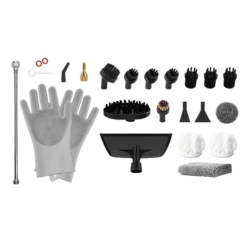 Limpiador a Vapor Portátil 2500W de Alta Presión, Limpiadora de Vapor de Alta Temperatura con 20 Accesorios, Ideal para Cocina, Baño y Detallado de Autos