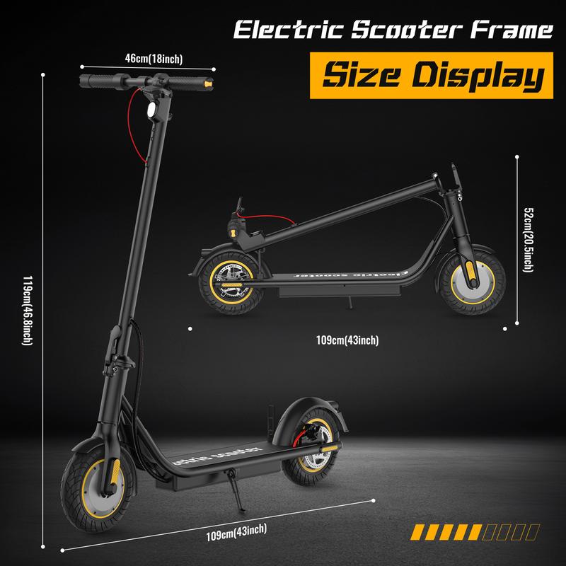 Scooter Eléctrico DXH Delong 500W para Adultos, Velocidad hasta 30 km/h, Llantas de 10", App Inteligente, Plegable con Luces y Doble Freno