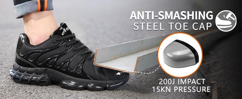 Steel Toe Shoes for Men Indestructible Work Shoes Lightweight Steel Toe Sneakers Women Safety Shoes Puncture Proof Composite Toe Shoes