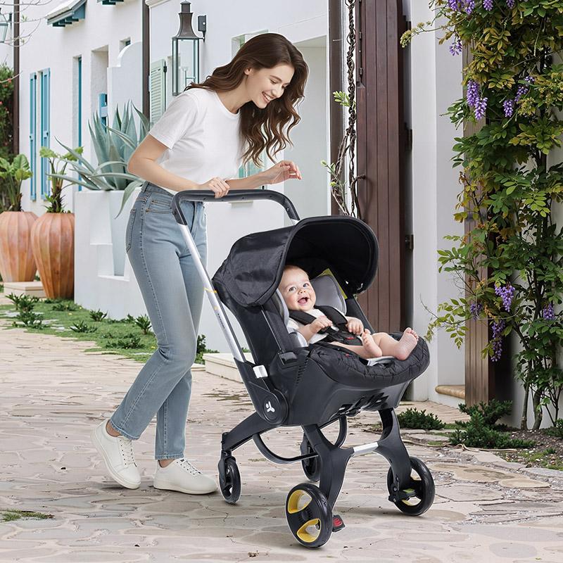 High-view stroller All In One  Convertible Baby Stroller Without Latch Base  baby carriage- Toddler Stroller With Reversible Stroller Seat