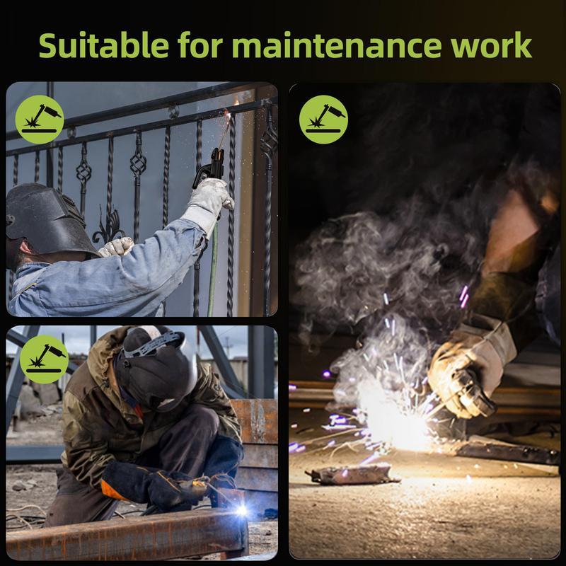 Máquina de soldar portátil MINI de 155 amperios, soldadora de electrodo, conversión inteligente AC 110/220V, soldadora digital con pantalla LED, soldadora de arco MMA portátil.