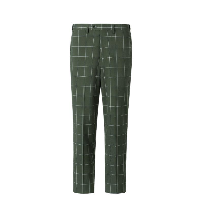 Traje de esmoquin a cuadros para boda para hombre: conjunto cruzado de tres piezas con chaleco para eventos formales, informales y de negocios | Trajes de novio y fiesta