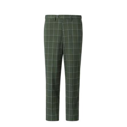 Traje de esmoquin a cuadros para boda para hombre: conjunto cruzado de tres piezas con chaleco para eventos formales, informales y de negocios | Trajes de novio y fiesta