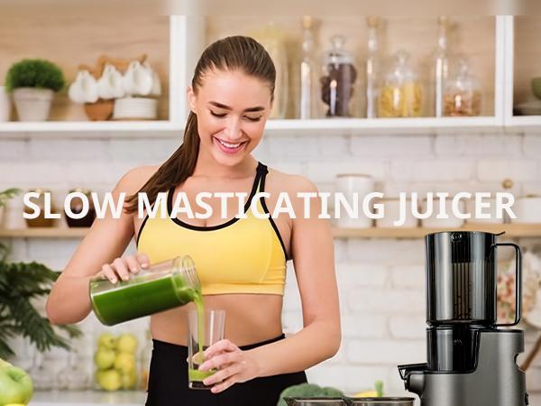 【TikTokShopBlackFriday】Cold Press Juicer with Wide Feed Chute, Quiet Slow Masticating Juice Extractor for Fruits & Vegetables, High Juice Yield, Easy Clean, BPA-Free, Anti-Drip, Grey/Silver 【TikTokShopBlackFriday】Cold Press Juicer with Wide Feed Chute, Quiet Slow Masticating Juice Extractor for Fruits & Vegetables, High Juice Yield, Easy Clean, BPA-Free, Anti-Drip, Grey/Silver