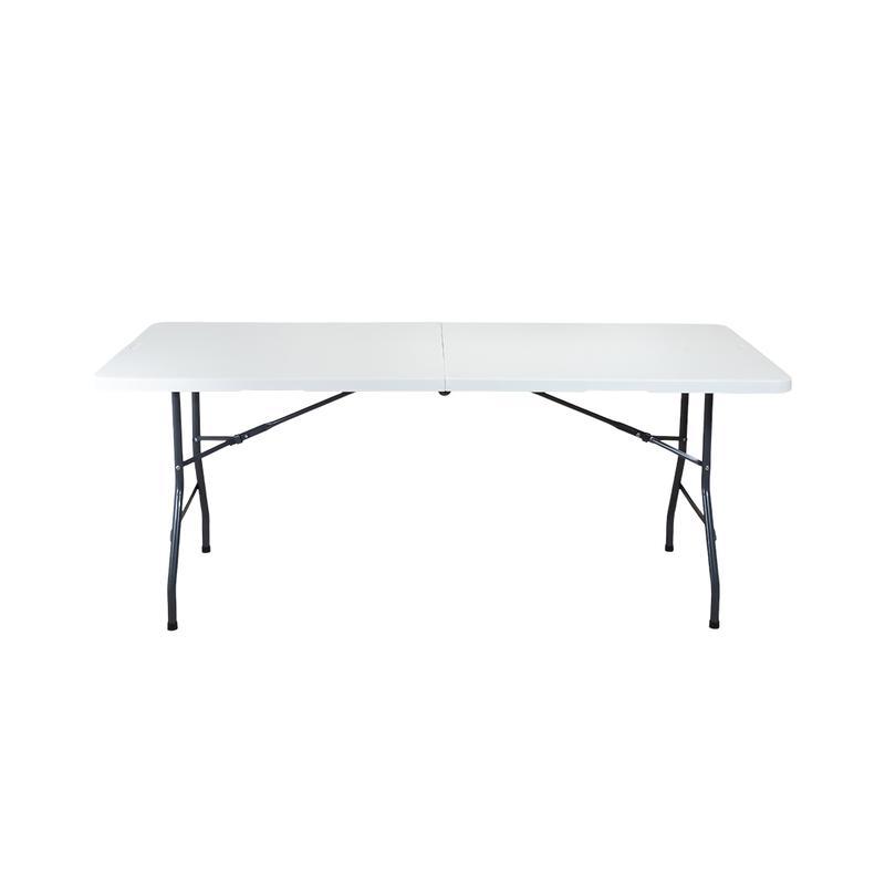 Mesa Plegable Blanca Tipo Portafolio 180 centimetros Bolzano