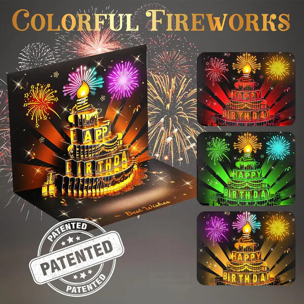 🔥LSAT DAY SALE 49% OFF!!🎉3D Pop Up Musical Birthday Card with Lights & Song🎵🎂