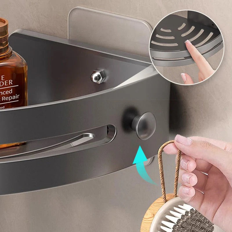 Corner Shower Shelf – No Drilling Required