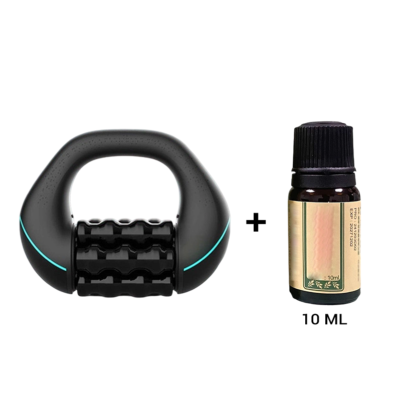 Electric handheld massager with rollers