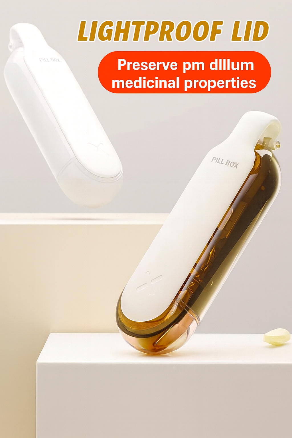 2-in-1 Portable Pill Crusher & Layered Pill Box