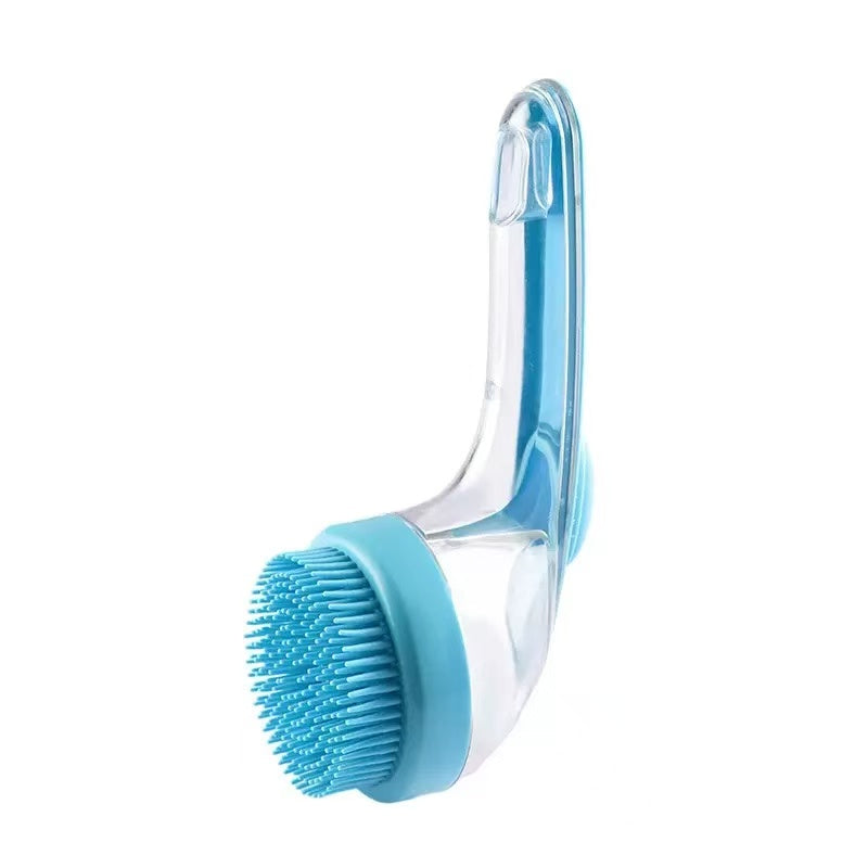 Dog Wash Brush with Shampoo Dispenser