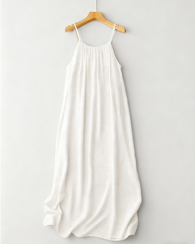 💕Spring Special 60% OFF!💃Women's Solid Color Backless Cami Dress