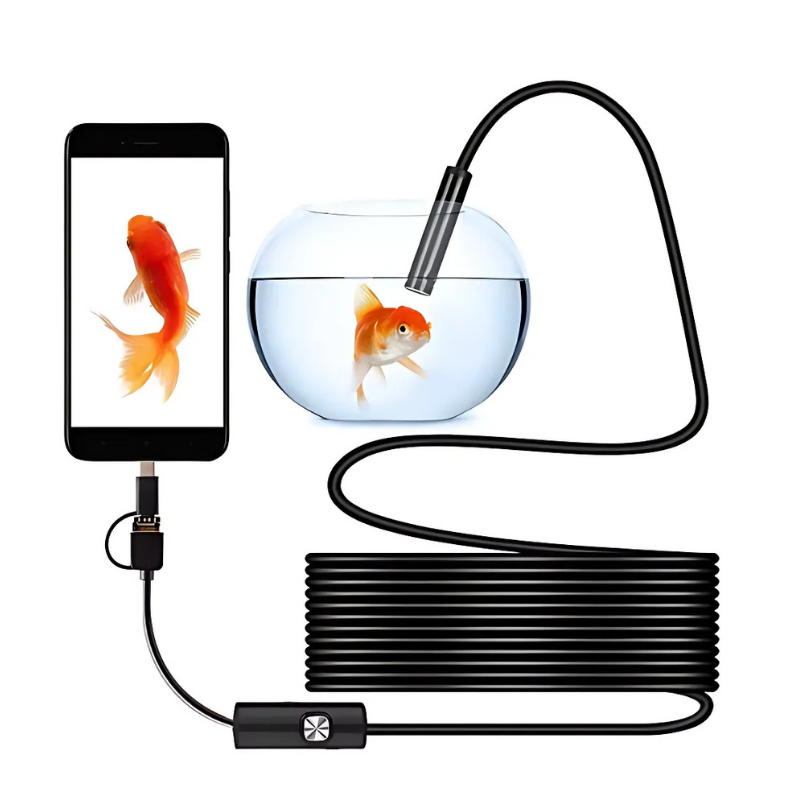 High-definition waterproof endoscope that can be directly connected to mobile phones and computers