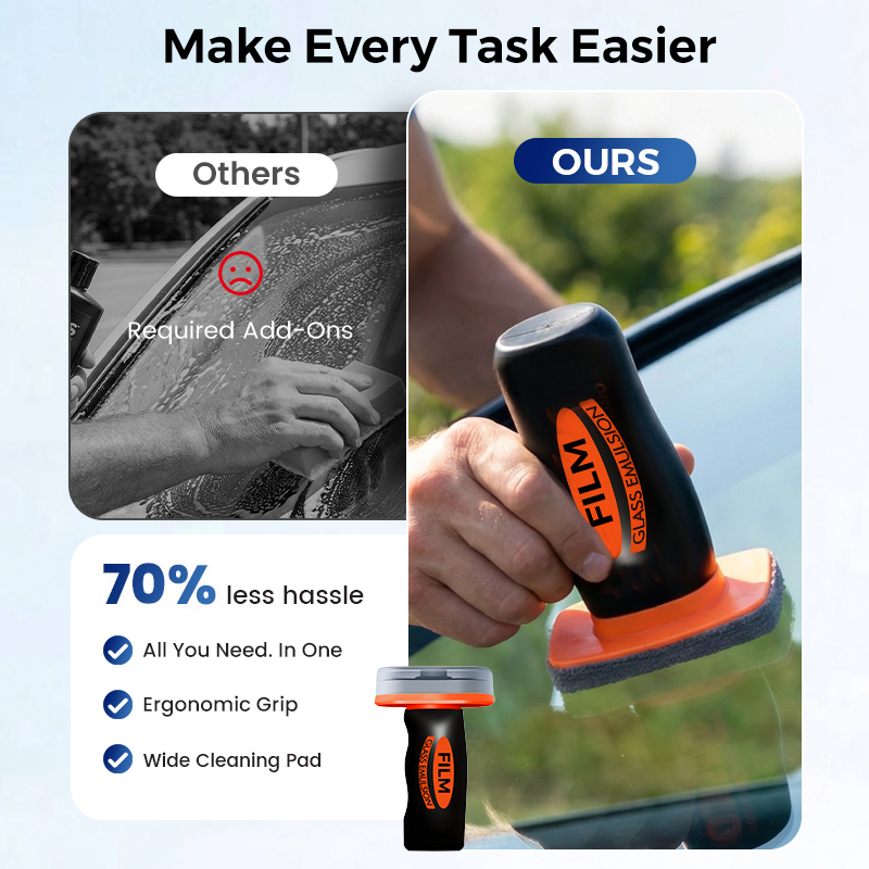 🔥Auto Glass Side Window Oil Film Removal Cleaner