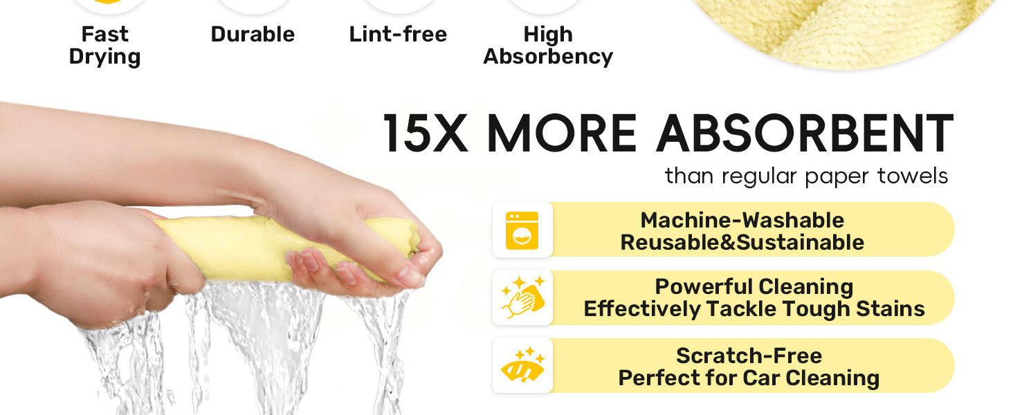 Reusable Microfiber Kitchen Roll