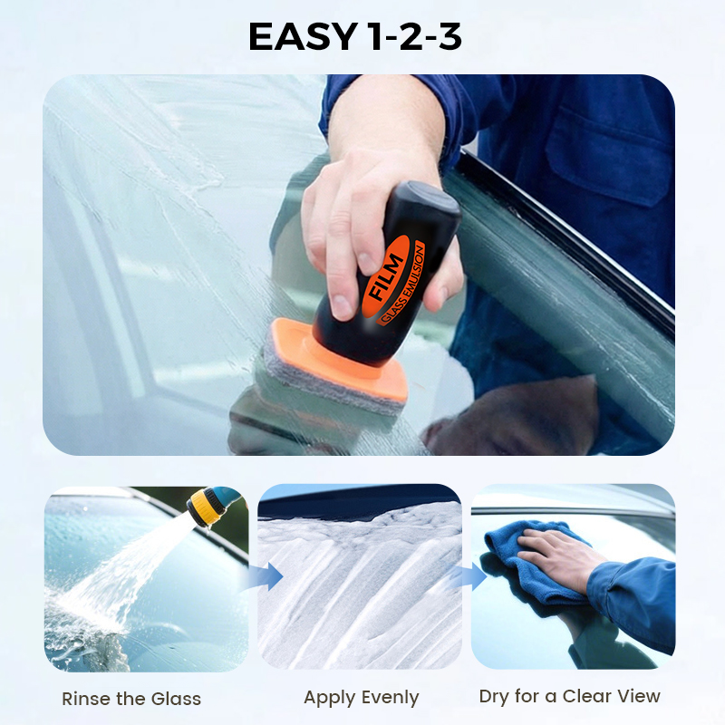 🔥Auto Glass Side Window Oil Film Removal Cleaner