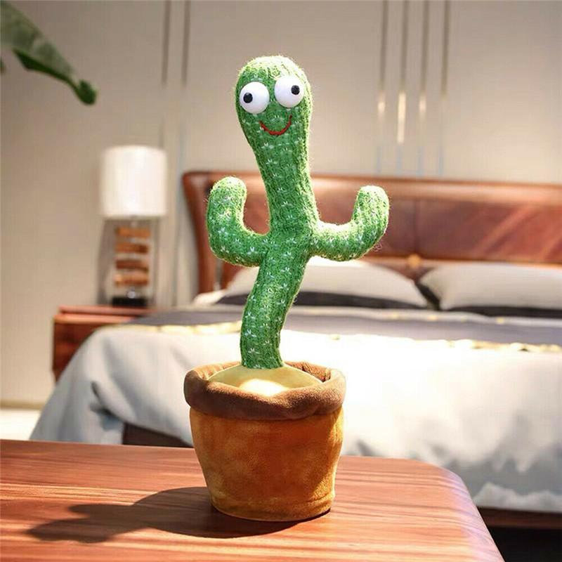 Dancing & Talking Cactus – Interactive Baby Toy that Mimics You (With Music & LED Lights)
