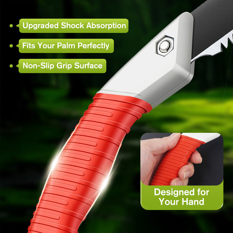 Lightweight and sharp universal pruning saw with sheath