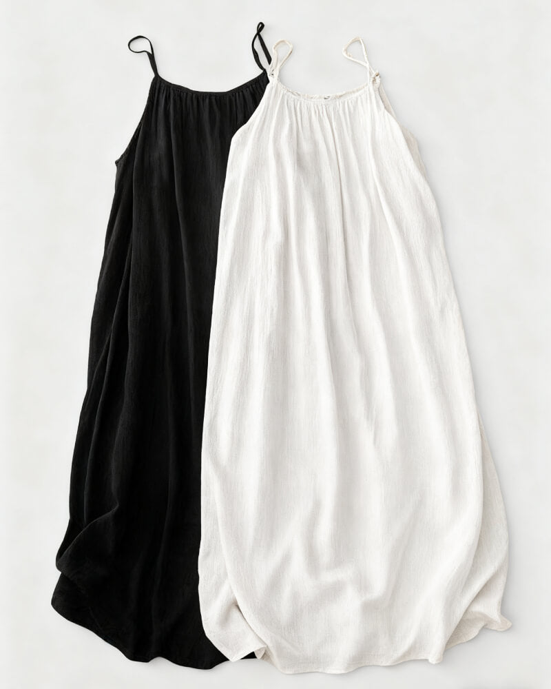 💕Spring Special 60% OFF!💃Women's Solid Color Backless Cami Dress