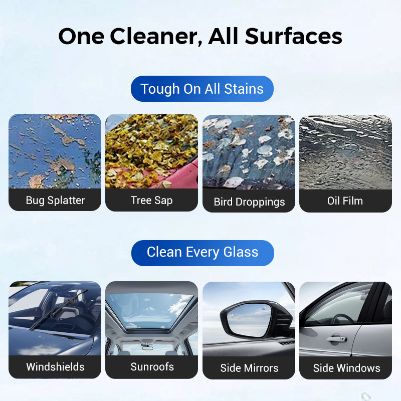 🔥Auto Glass Side Window Oil Film Removal Cleaner