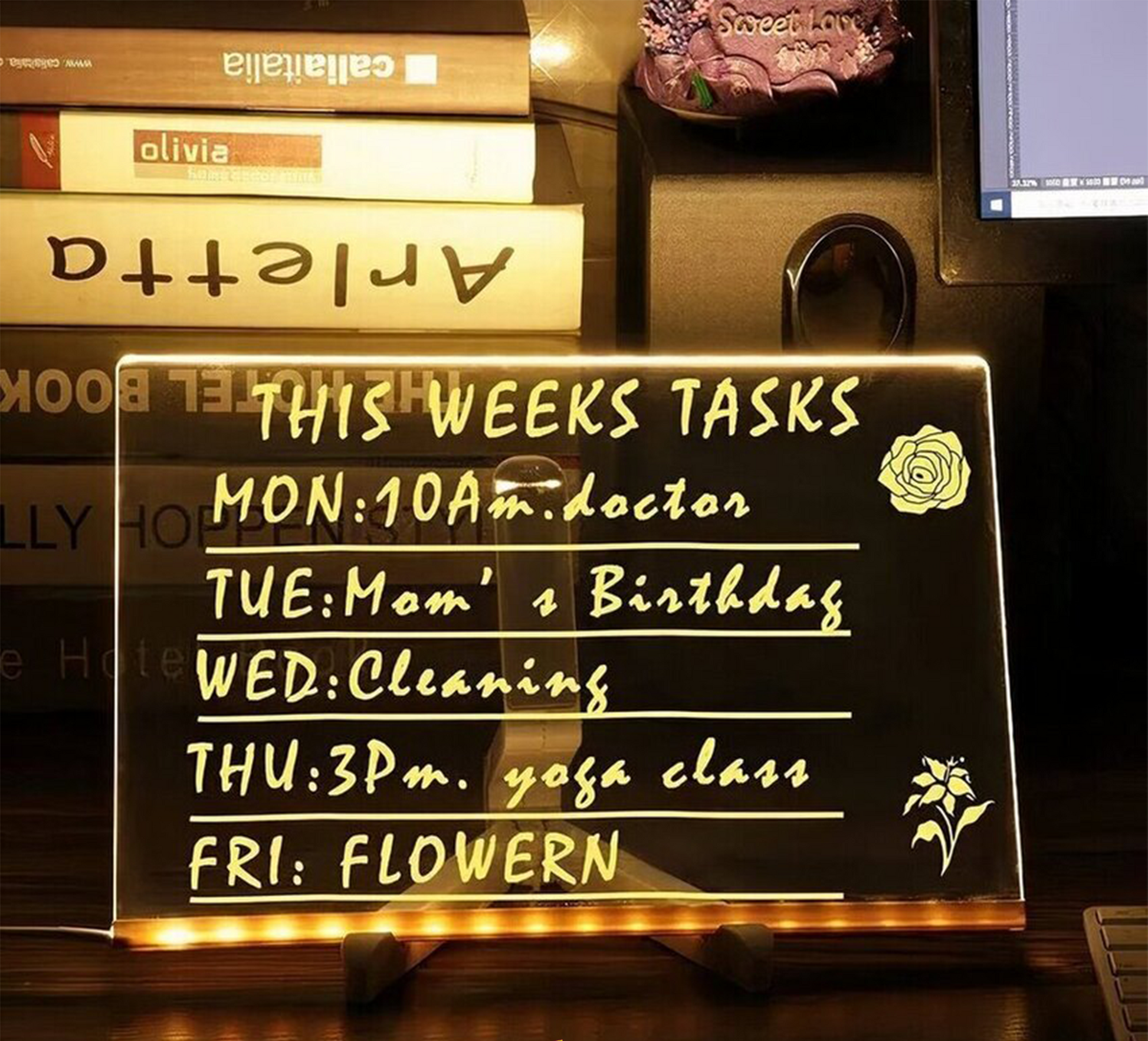 DoodleGlow™ Magic LED Drawing Board - Glowing Drawing Tablet for Kids (Incl. Markers & Stencils)