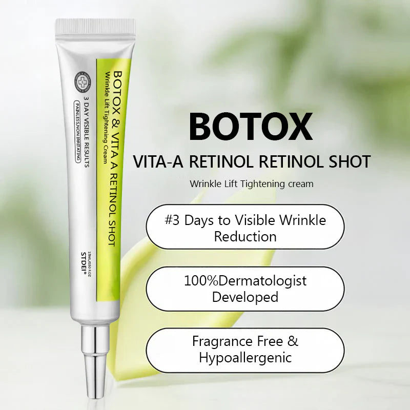 𝑶𝒇𝒇𝒊𝒄𝒊𝒂𝒍 𝑺𝒕𝒐𝒓𝒆👍| Regain youthful skin nown 💫STDEI® BOTOX & VITA A RETINOL SHOT Wrinkle Lift Tightening Cream