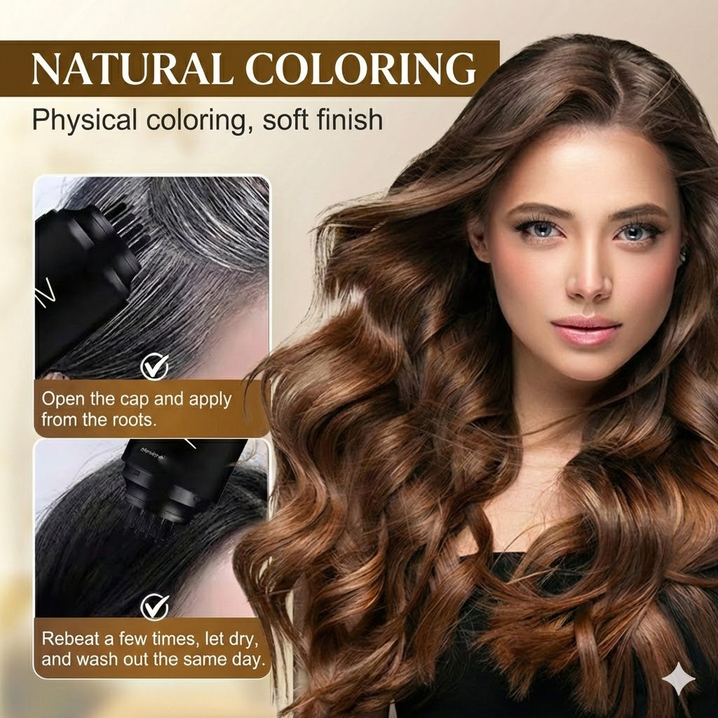 Root Touch-Up Comb – Temporary Hair Color for Gray Hair & Roots (Instant Results)