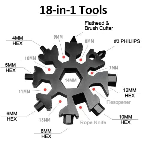 Snowflake Multitool (18-in-1)