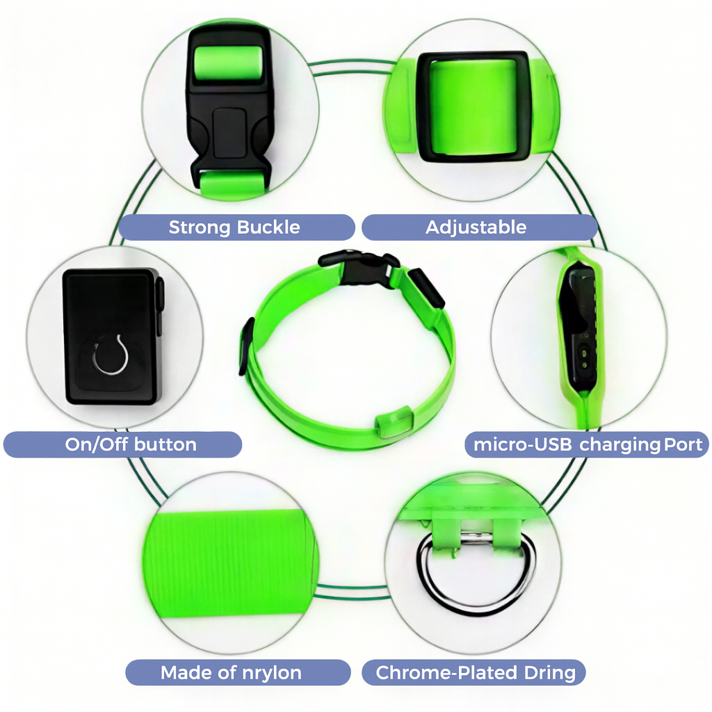 Rechargeable LED Dog Collar (via USB)