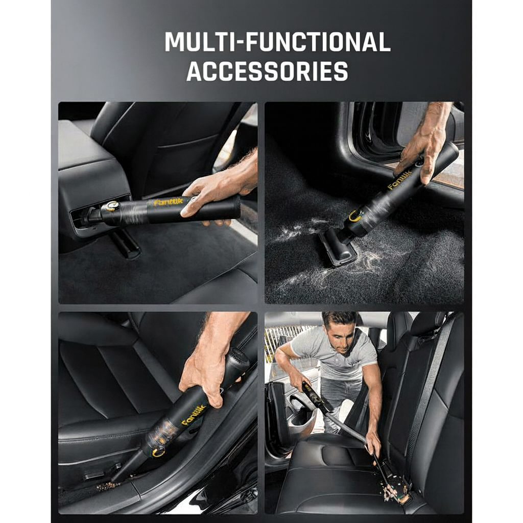 Portable Mini Vacuum Cleaner 12000Pa with Fast Charging