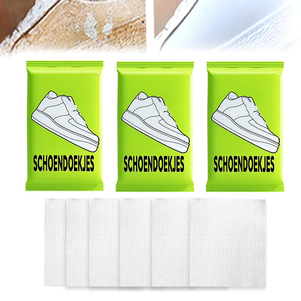 Quick-Clean Shoe Wipes – 1 Set (3 Pieces)