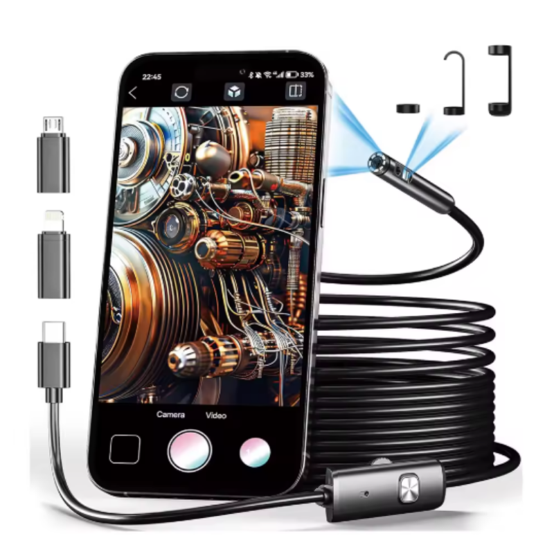 High-definition waterproof endoscope that can be directly connected to mobile phones and computers