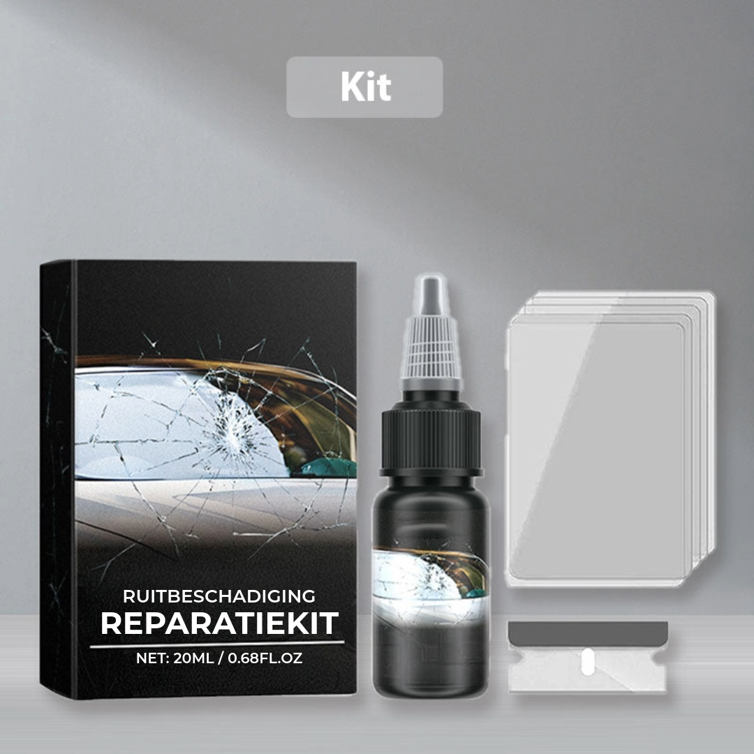 Car Glass Repair Kit – For Windshield Cracks and Scratches