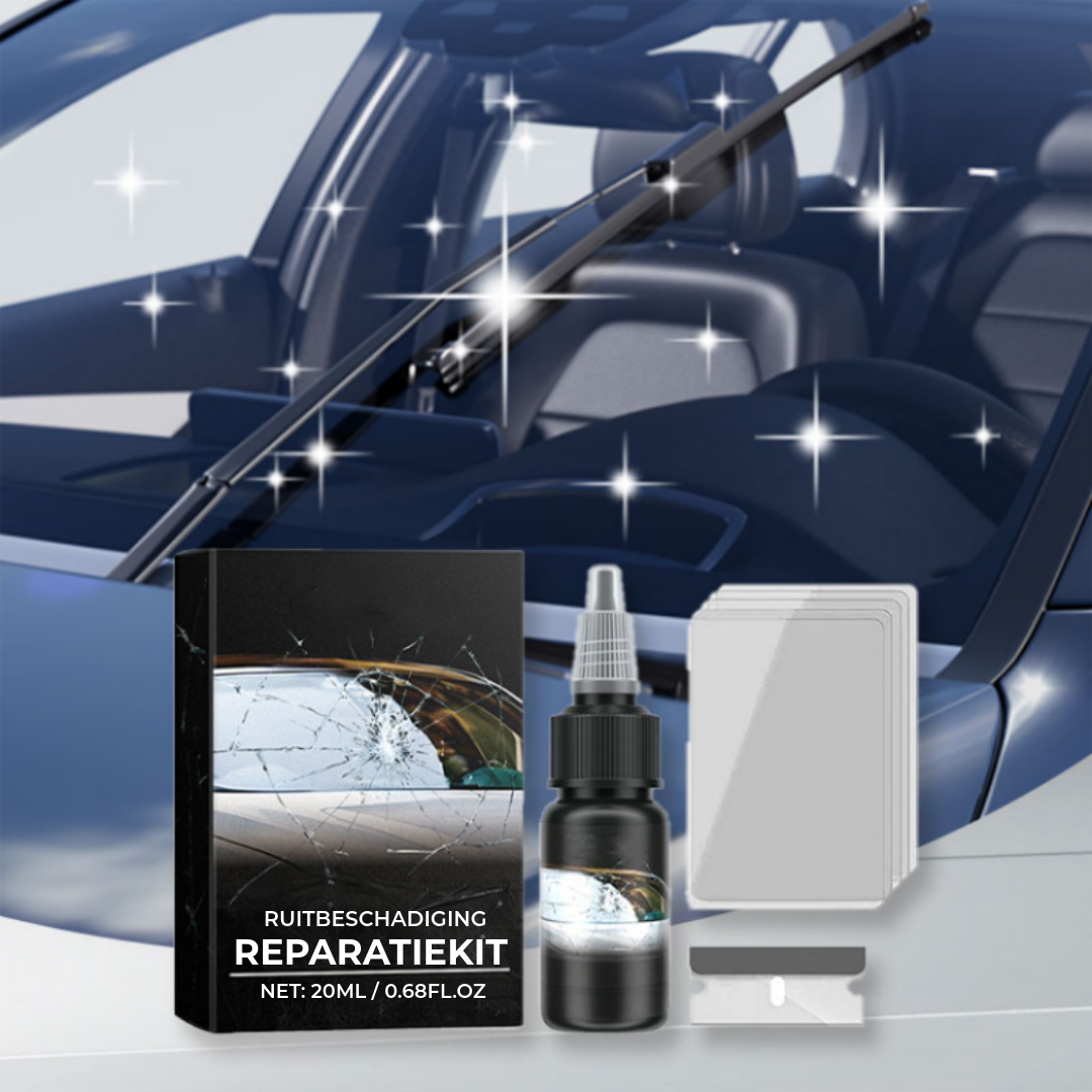 Car Glass Repair Kit – For Windshield Cracks and Scratches