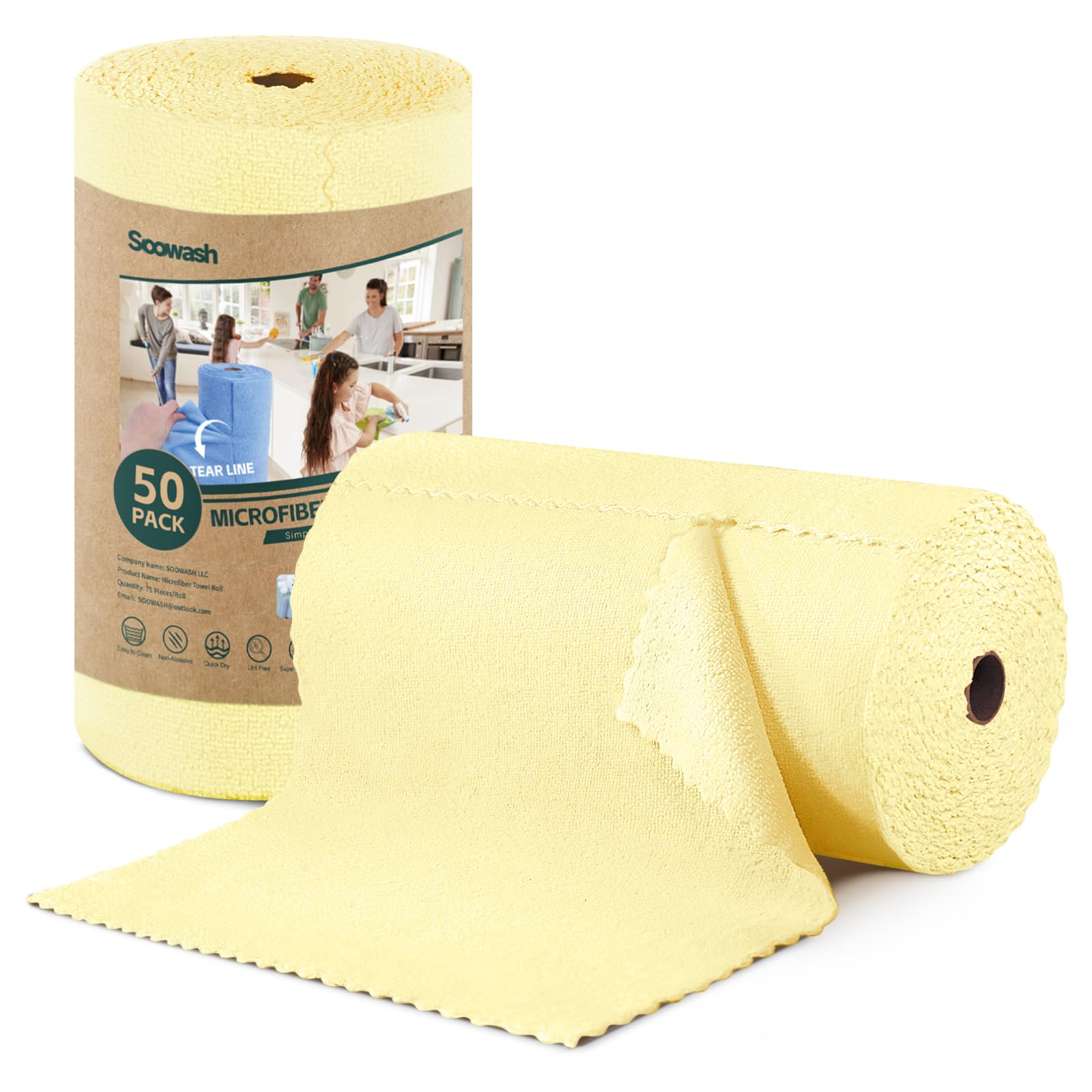 Reusable Microfiber Kitchen Roll