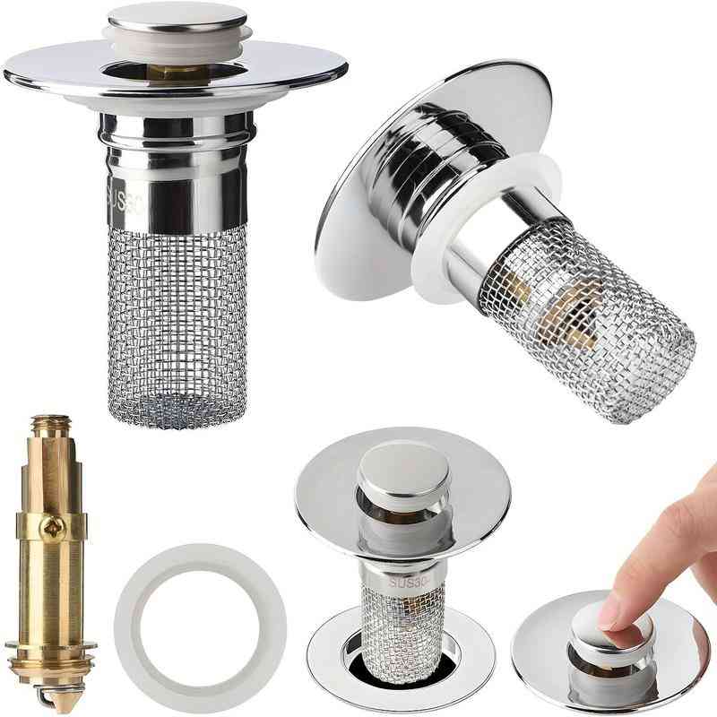 2-in-1 Sink Stopper & Hair Strainer