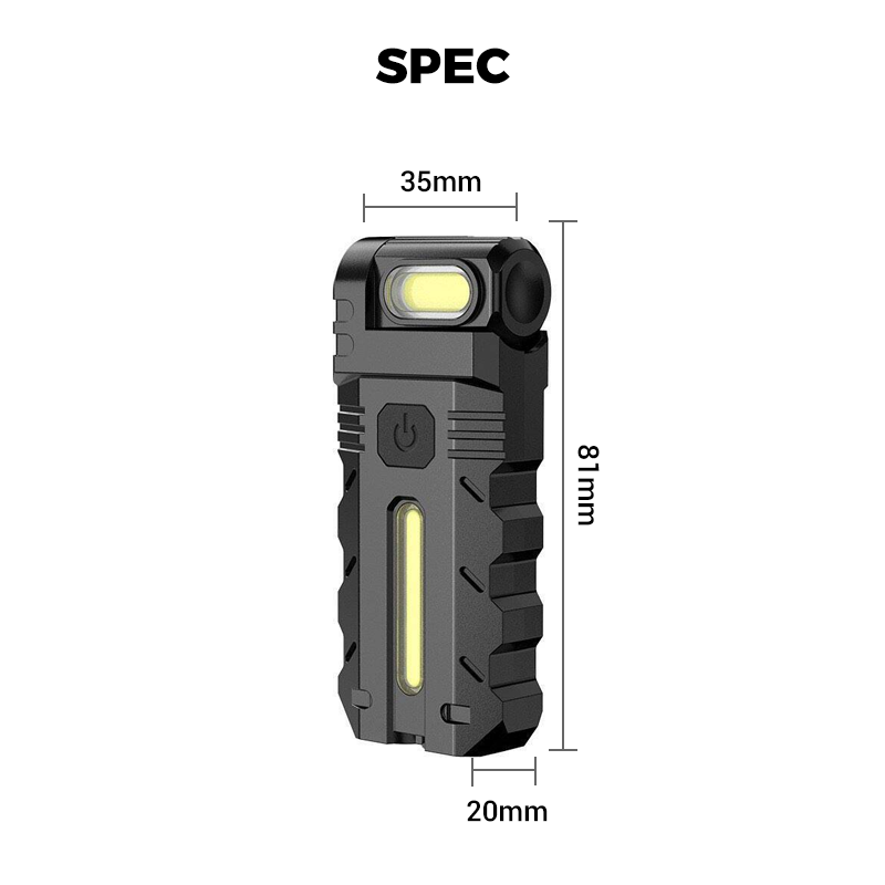 Rechargeable LED Work Light – 180° Tiltable