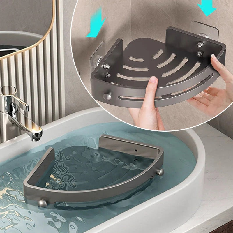 Corner Shower Shelf – No Drilling Required