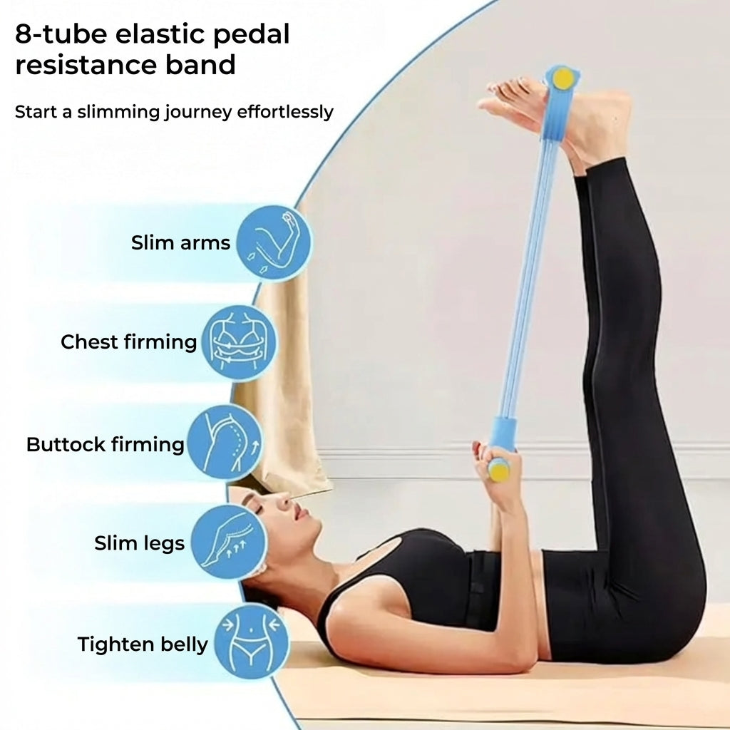FitPedal Resistance Band with Foot Pedal