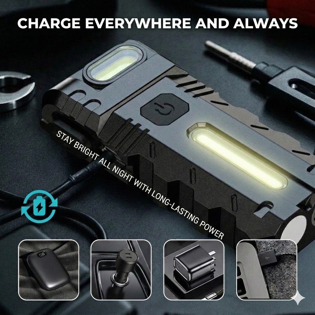 Rechargeable LED Work Light – 180° Tiltable