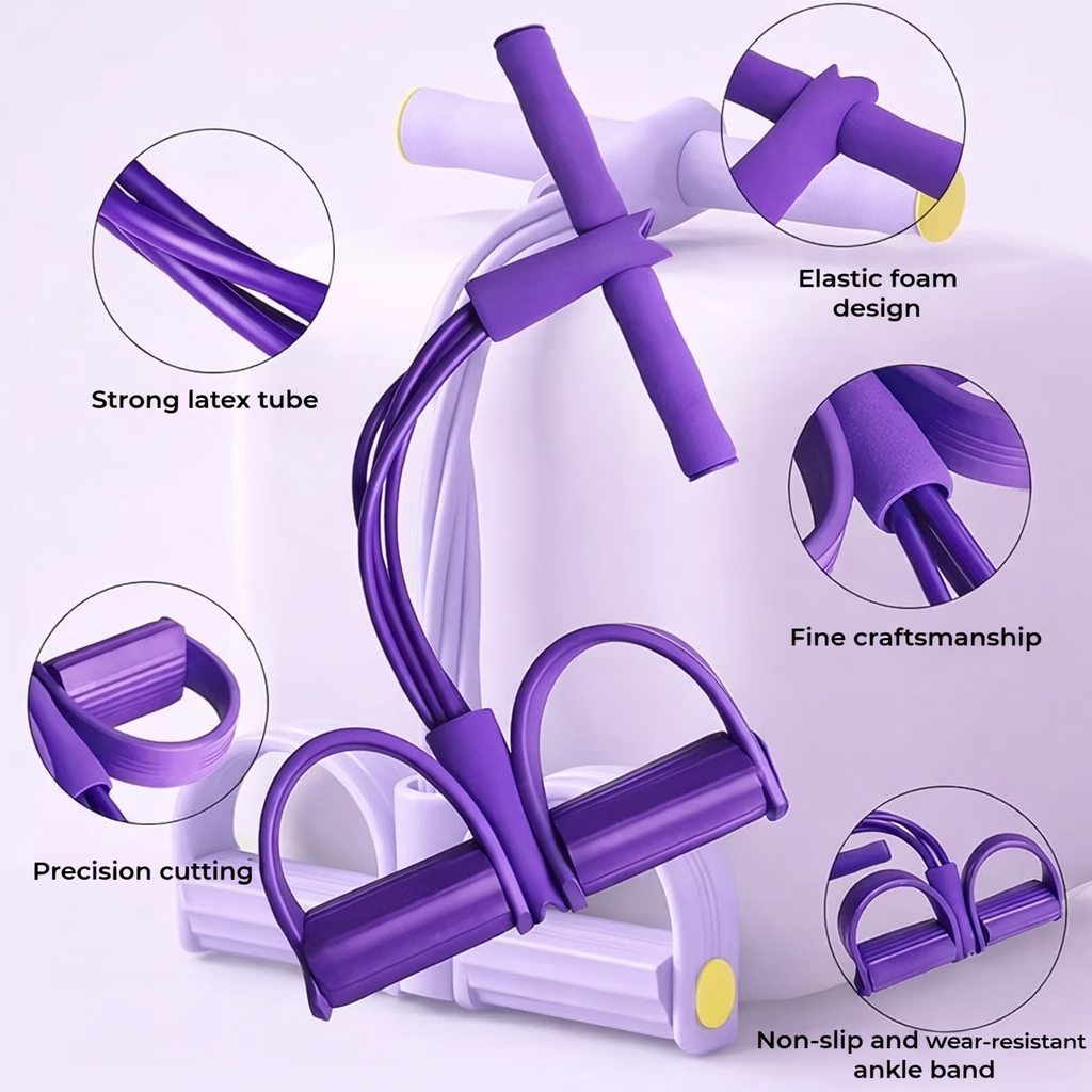 FitPedal Resistance Band with Foot Pedal