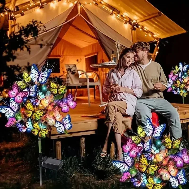 🦋Breathe Life into Your Garden Day & Night. Solar Butterfly Lights with Dual Modes – Automatic Magic. ✨💐