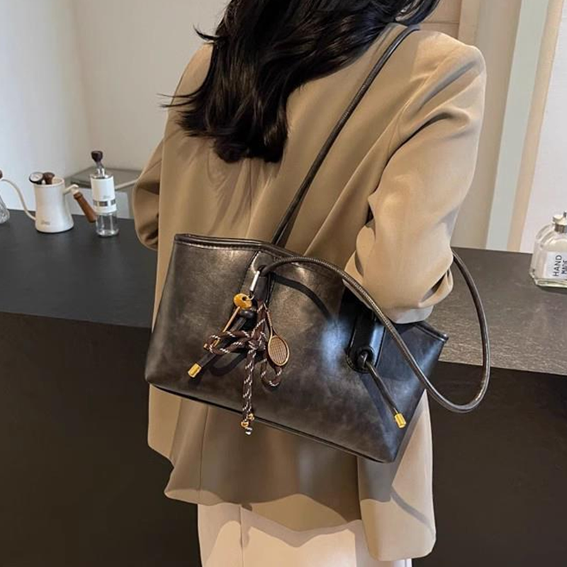 Vegan Leather Shoulder Bag