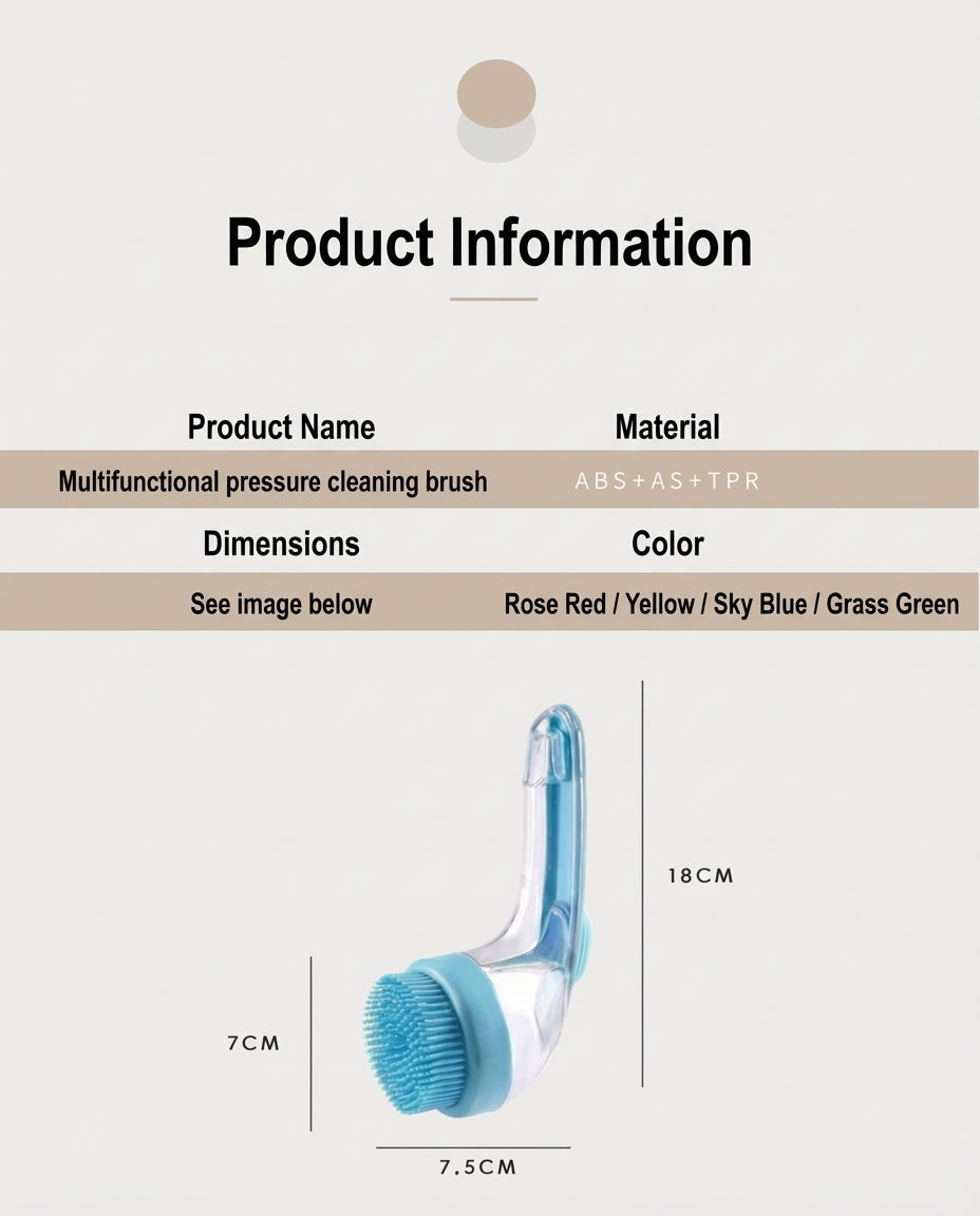 Dog Wash Brush with Shampoo Dispenser