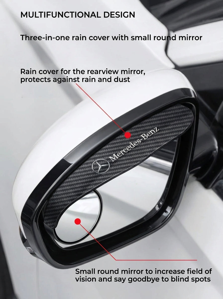 Side Mirror Rain Guard - Rain Shield & Sun Visor