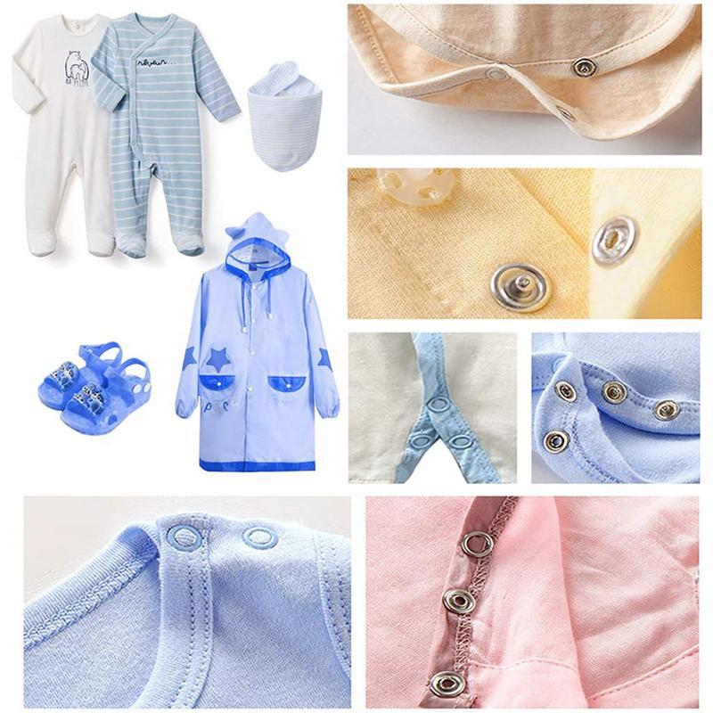 🔥100 pcs Invisible Colored Metal Buckle & 1 Count Manual Pressure Pliers