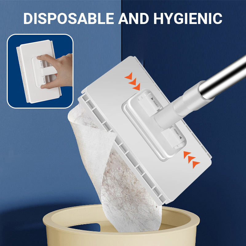 💦Last Day Sales 50% OFF🧹Disposable Dust Mop with 4 Reusable Cloths