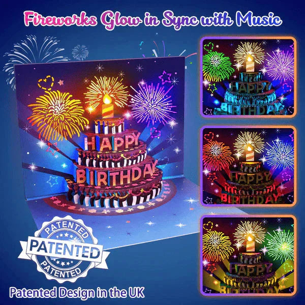 🔥LSAT DAY SALE 49% OFF!!🎉3D Pop Up Musical Birthday Card with Lights & Song🎵🎂