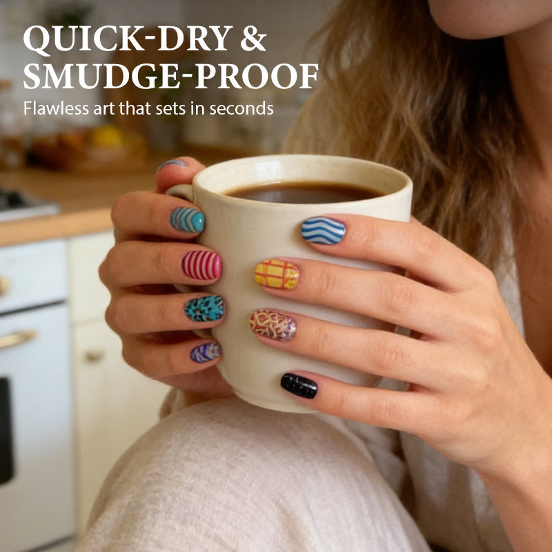 💫✨Unleash Your Creativity with 12 Fine-Tip Nail Art Pens | Create salon-quality, water-based designs effortlessly. DIY like a pro!